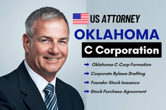 form your oklahoma c corp, draft bylaws, and issue founder stock