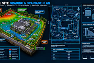 design stormwater drainage plan site grading and erosion control