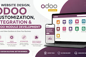 do website design, odoo customization, integration and odoo module development