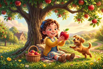 do children story book illustration,3d children book story,children book cover