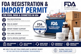 fda registration import permit for food, drug cosmetics in USA
