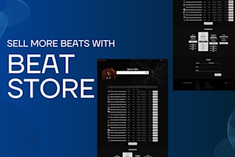 create a beatstars compatible producer website to sell beats