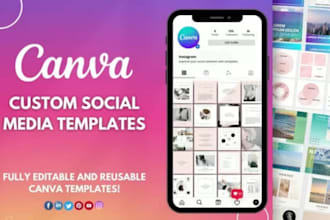 create canva templates for instagram, facebook and linkedin
