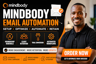 setup mindbody email automation, membership renewal and retention workflow