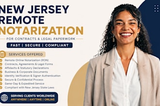 perform new jersey remote notarization for contracts and legal paperwork