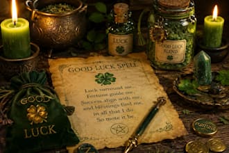 perform a good luck ritual to attract positive energy, success and opportunities