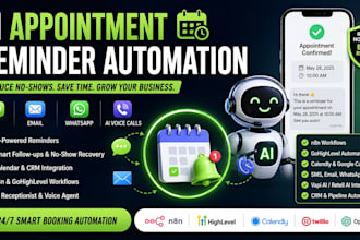 build ai appointment reminder automation to reduce no shows with n8n and gohighl