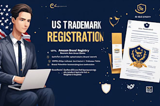 file your US trademark registration and uspto trademark for amazon brand