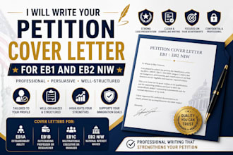 write your petition cover letter for eb1 and eb2 niw