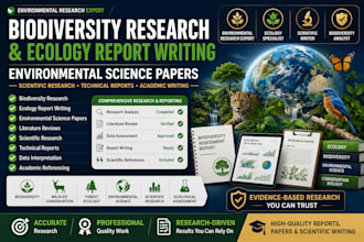 do expert biodiversity research, ecology report writing and environmental