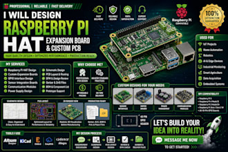 design raspberry pi hat, expansion board and custom raspberry pi pcb