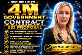 prepare government contract bid proposal writing capability statement rfp bids