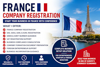 register your france company with vat and legal documents