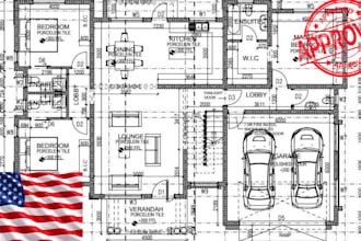 create architectural and civil working drawing in auto cad