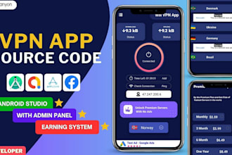 create VPN app for android and IOS with oneconnect API servers