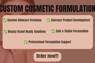 create custom cosmetic formulas for your beauty brand