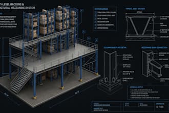 do steel storage rack and warehouse mezzanine structural design and calculations