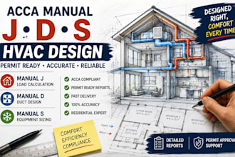 engineer permit ready hvac systems using acca manual j d s