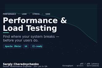 do load and performance testing for your website or API with jmeter and k6