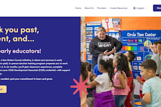 design elearning website, online course platform and educational website