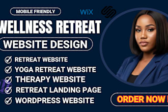 design wellness retreat website therapy website medical website yoga retreat