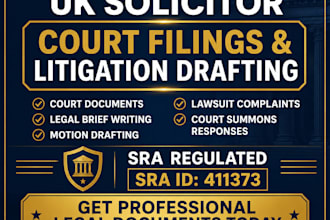 draft professional court documents for civil litigation cases