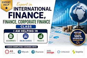 tutor in international finance, finance, corporate finance class