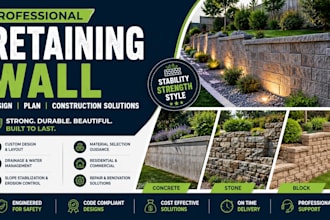 retaining wall design installation plan retaining wall construction solutions