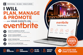 plan and manage and promote your events on eventbrite