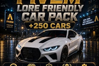 give you a fivem lore friendly car pack