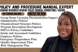 write state compliant group home policy and procedure manual for oregon, alaska