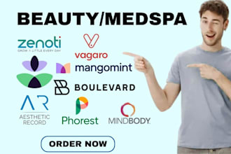 setup zenoti medspa crm boulevard vagaro mindbody phorest aesthetic mangomint