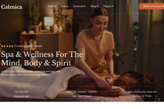 design squarespace medical spa website wellness website massage service website