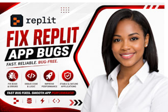 fix replit bugs, deployment errors, API issues and app crashes