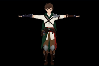 create a stylized fantasy character model for 3d printing