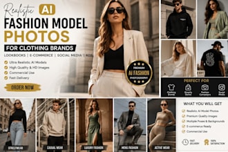 do photorealistic ai fashion model photo virtual photoshoot for clothing brand