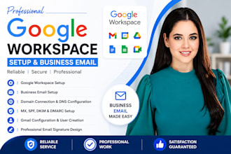 setup, fix, verify google workspace or microsoft email, namecheap or webmail