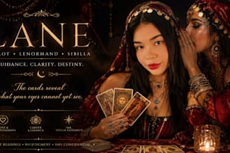 through tarot, lenormand, and sibilla, I channel intuitive messages and spiritua