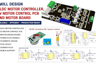 design bldc motor controller, ev motor control pcb and motor board