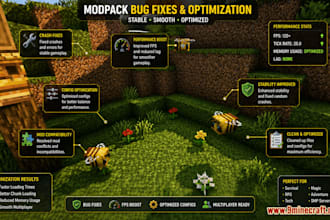 fix bugs, crashes and optimize your minecraft modpack professionally