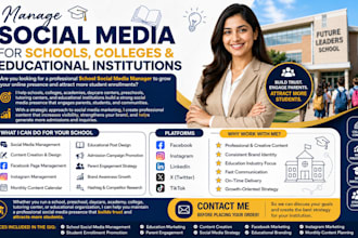 manage social media for schools colleges and educational institutions