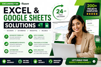 create custom excel vba macros, google sheets, automation, dashboard and reports