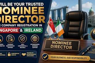 be your trusted nominee director for company registration in singapore, ireland