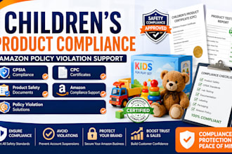 write children product compliance documents, cpc, cpsia, fix amazon violations
