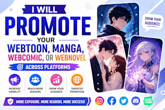 promote your webtoon, manga, webcomic, or webnovel