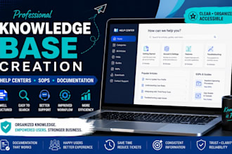 create a professional knowledge base center and documentation system