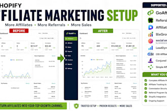 promote shopify and generate high quality affiliate signups uppromote goaffpro