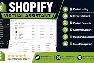 be your professional shopify virtual assistant for store management and growth