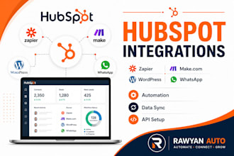 integrate hubspot zapier makecom whatsapp and wordpress