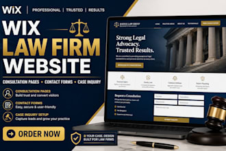 setup wix law firm website contact form consultant  pages case inquiry